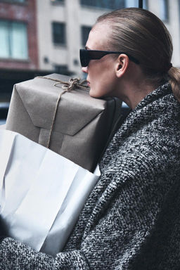 WRAP COLLAR KNIT COAT - Zara фото 2