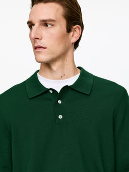 Jersey tipo polo de lana merino - H&m фото 6