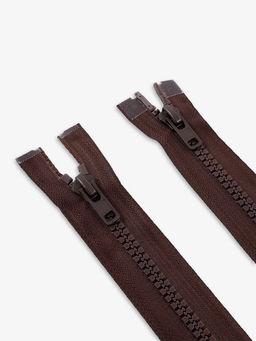 Цена за 10 шт. Молния «Трактор», №8, разъёмная, 2 замка, замки автомат, 120 см, коричневая