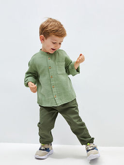 Beli Lastikli Basic Erkek Bebek Jogger Pantolon