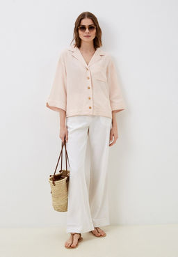 Светло-розовая рубашка на пуговицах - Deseo фото 6