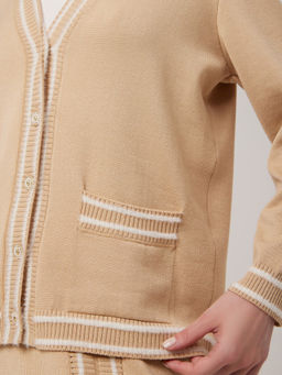 Кардиган женский 1231154001 beige/white
