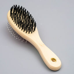 Двусторонняя щётка-расческа с деревянной ручкой, 7 х 21 см - Пижон фото 3