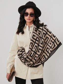 Большой, мягкий, тонкий и очень нежный двусторонний палантин - Tantino фото 6