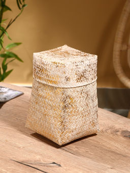 Корзинка плетёная «Аварис», 14×14×23 см