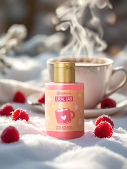 Цена за 2 шт. Гель для душа Малиновое какао, 100 мл, URAL LAB  фото 2