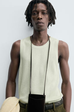 TEXTURED KNIT TANK TOP