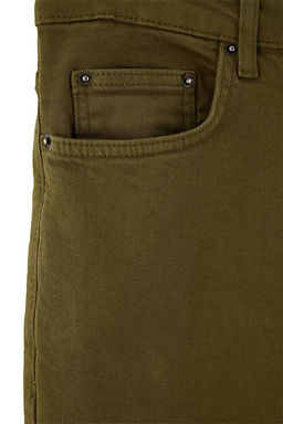 Haki Regular Fit Esnek Kuma_ Mevsimlik Normal Bel Erkek Dokuma Pantolon TMNAW27PL00007 - Trendyolmilla фото 2