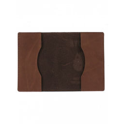 Обложка для паспорта Croco-П-1101 натуральная кожа корица нубук (15) 265112  фото 2