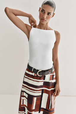 FALDA ESTAMPADA CINTUR?N / Multicolor - Zara фото 3