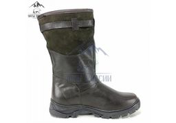 Монголки коричневые с замком, литая подошва,