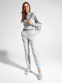 CONTE Хлопковый свитшот с мерцанием люрекса LD 1043 shiny grey - Conte elegant фото 3