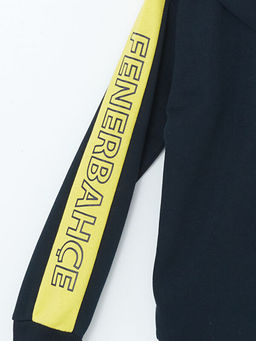 Kap??onlu Fenerbah?e Bask?l? Erkek ?ocuk Fermuarl? Sweatshirt