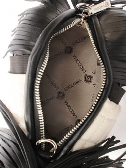 LACCOMA сумка ИГР2501-болонка-черный-белый эко кожа  фото 4