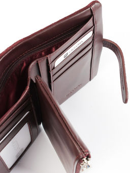 LACCOMA кошелек LA-2091-Z-темно-бордовый натуральная замша