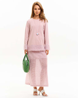 Юбка из сетки с ворсом VU001