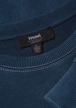 Lacivert Sweatshirt - Mavi фото 6