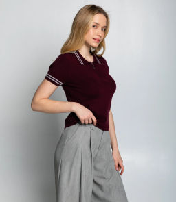 Футболка #КТ8168, тёмно-бордовый