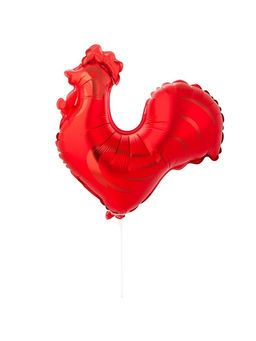 Воздушный шар фольгированный 17" «Петушок», набор 5 шт.