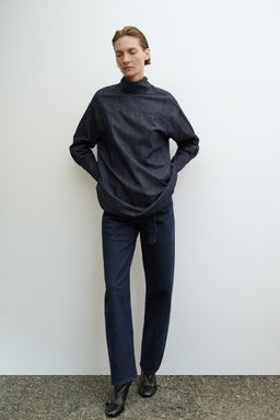 ZW COLLECTION STRAIGHT-LEG MID-RISE JEANS - Zara фото 16