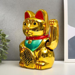 Маятник настольный антистресс «Кот: Манэки-нэко», h=21 см