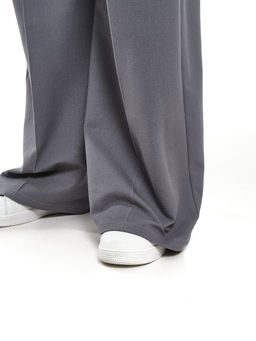 Брюки со стрелками для девочки подросткам 22-2010 серый джинс - Mini maxi фото 10