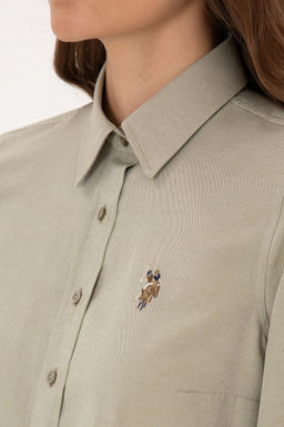 Kad_n A__k Haki Uzun Kollu Basic G_mlek - U.s. polo assn фото 7