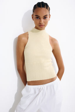 Top en punto de canal? con cuello perkins - H&m фото 6