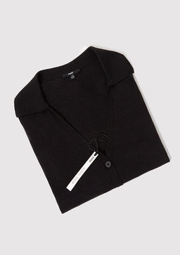 Dugmeli Siyah H?rka - Mavi фото 6