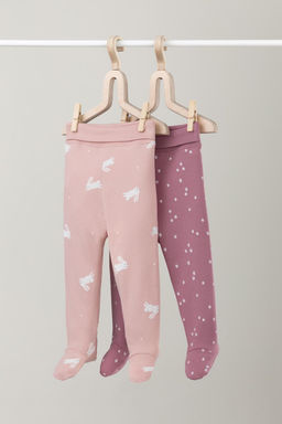 Crockid _ К 400220-2уп/цветочные снежинки,зайчики набор ползунки яс