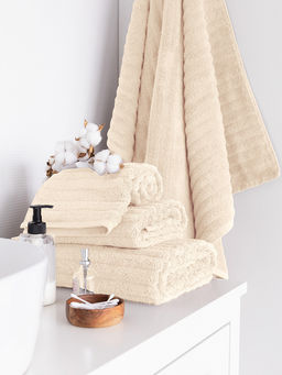 Полотенце для лица 50x90 молочный махровая ткань - Lucky фото 6