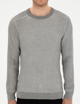 Bordo Slim Fit Bisiklet Yaka Triko Kazak - Pierre cardin фото 6