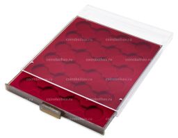 Кассета на 24 ячейки для хранения и презентации монет в капсулах диаметром до 35 мм MB LEUCHTTURM 301417