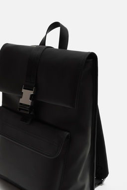 RUBBERISED BACKPACK WITH FLAP - Zara фото 7