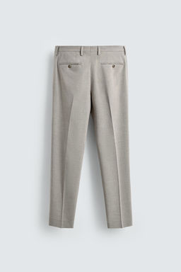 TEXTURED SUIT TROUSERS - Zara фото 6