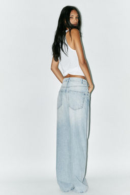 TRF EXTRA WIDE-LEG HIGH-WAIST JEANS - Zara фото 11