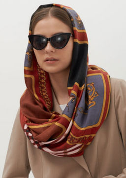 Тонкий, мягкий двусторонний палантин из тонкой шерсти - Tantino фото 8