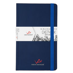 VISTA-ARTISTA VABK-1321 Скетчбук 120 г/м2 120 г/м2 21 х 13 см сшивка 80 л. 01 черный - Светоч фото 8