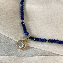 Чокер с подвеской из Лазурита 42 см +