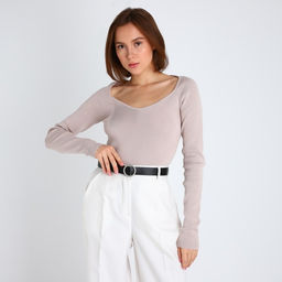 Ремень женский, ширина 3 см, пряжка металл, винт, цвет чёрный - Simaland фото 2