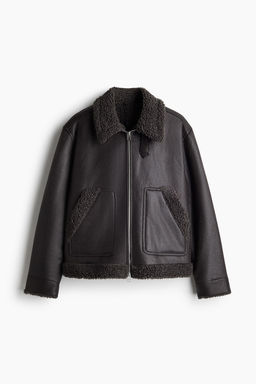 Cazadora con ribete de borreguito Regular Fit - H&m фото 6