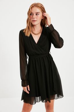 TRENDYOLMILLA Cok Renkli Kusakl? Duz Mini Dokuma Elbise TWOAW20EL0789