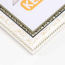 Фоторамка пластик "Майолика" 21х30 см, белый кракелюр