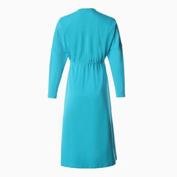 Платье женское миди трикотажное MINAKU: Basic line, голубое, размер 50