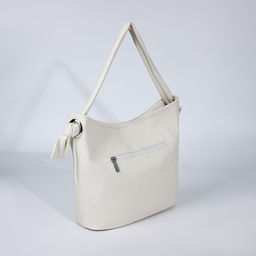 Сумка-тоут на молнии, 2 наружных кармана, цвет белый - Simaland фото 2