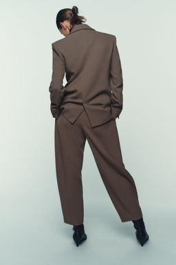 DOUBLE-BREASTED BLAZER WITH SHOULDER PADS - Zara фото 3
