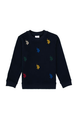 Erkek _ocuk Lacivert Sweatshirt Sepette S_rpriz _ndirim