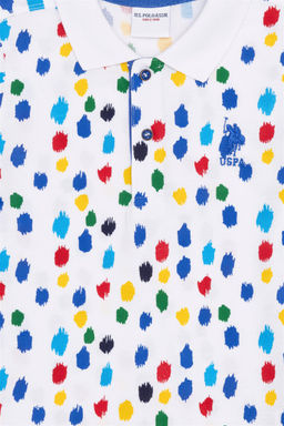 Белая футболка с воротником-поло для мальчика Неожиданная скидка в корзине - U.s. polo assn фото 3