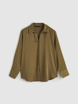 Loose Fit Saten Kad?n G?mlek