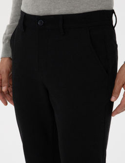 Lacivert Slim Fit Kanvas Pantolon